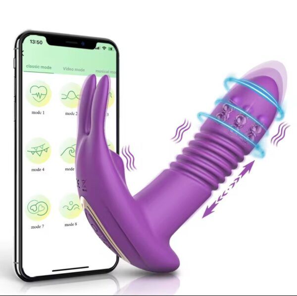 Vibrador de Empuje con App – Estimulación Clítoris y Punto G - Imagen 2