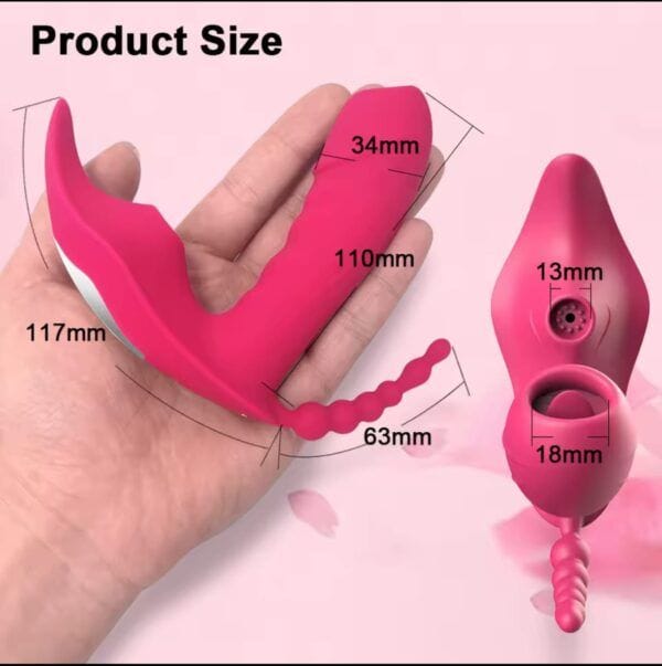 Consolador Vibrador 3 en 1 con Bluetooth – Succión y Placer Inteligente - Imagen 2