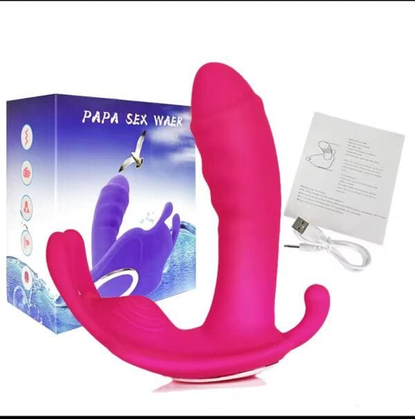 Consolador Vibrador 10 Velocidades – Control Remoto y Estimulación Clítoris/Anal - Imagen 4