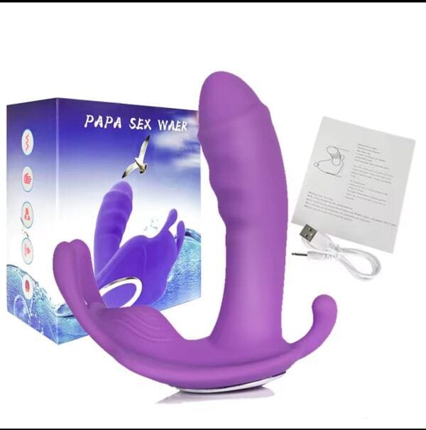Consolador Vibrador 10 Velocidades – Control Remoto y Estimulación Clítoris/Anal - Imagen 5