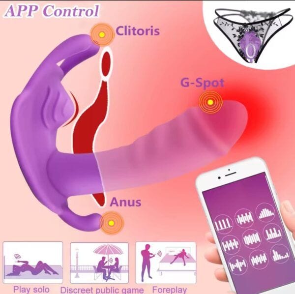 Vibrador de 10 velocidades con control remoto para clítoris y estimulación anal