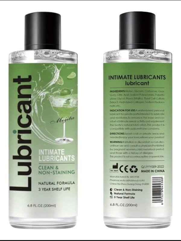 Lubricante Íntimo Sabor Mojito 200ml – Bed Game con Efecto Refrescante - Imagen 3