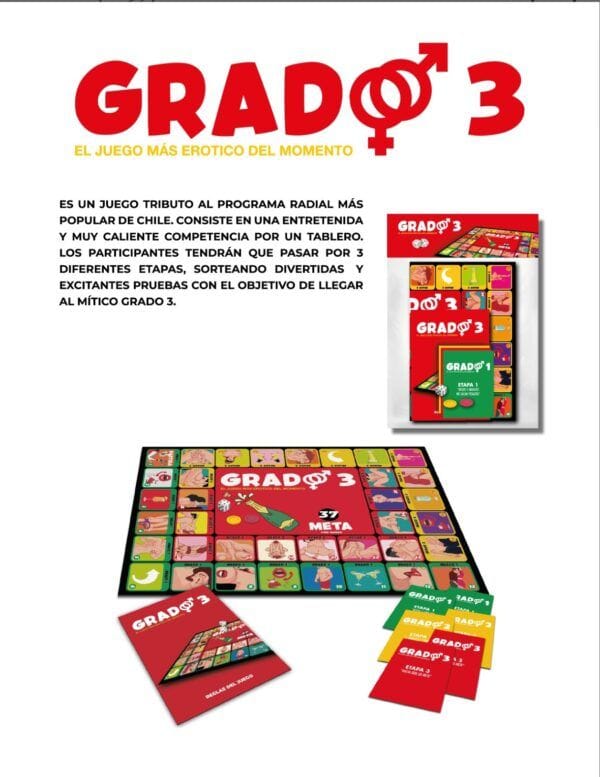 Juego Erótico para Parejas “Grado 3” – Diversión y Pasión en 3 Niveles - Imagen 3