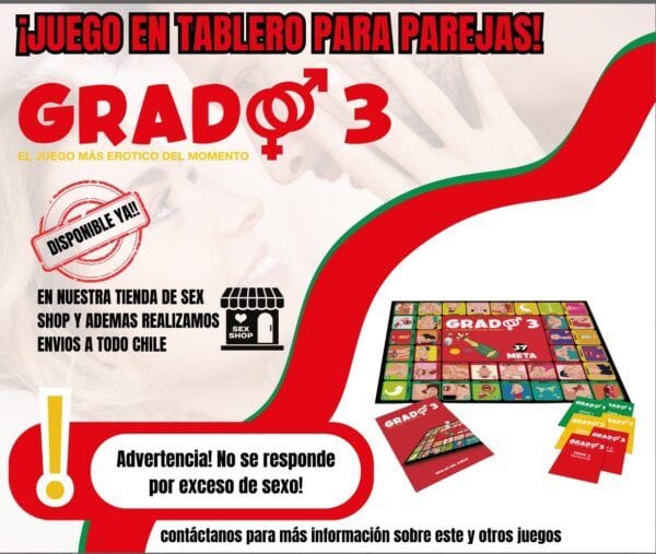 Juego Erótico para Parejas “Grado 3” – Diversión y Pasión en 3 Niveles - Imagen 4