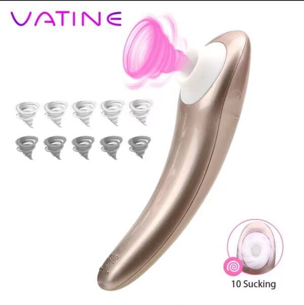 Succionador de clítoris con 10 modos sin vibración