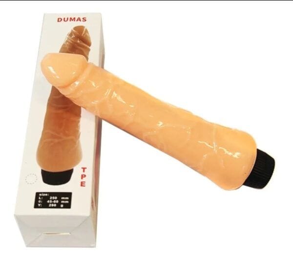 Consolador vibrador DUMAS con vibración regulable para clítoris y vagina