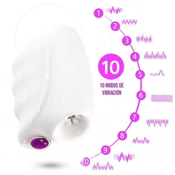 Masturbador masculino Pocket blanco con vibración