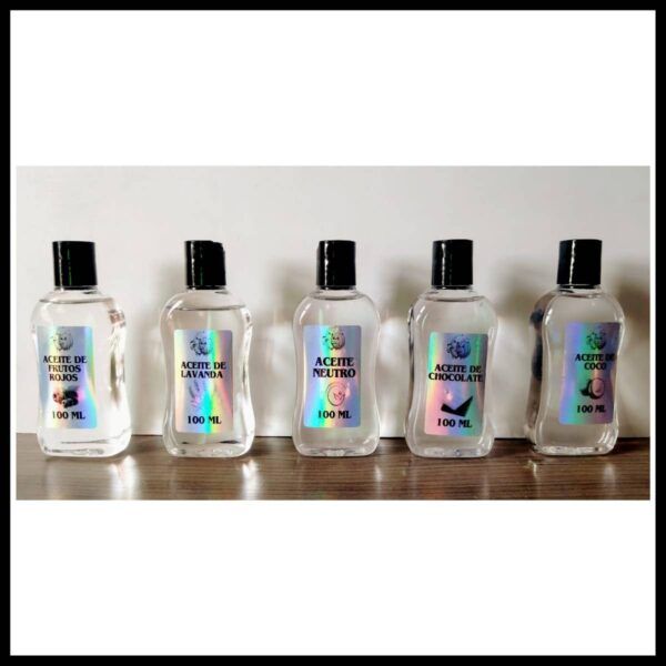 Aceites para Masajes de 100 ml con aromas a coco, frutos rojos y chocolate