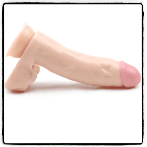 Consolador Curvo Piel 17.5cm – Flexible, Confortable y con Ventosa Firme - Imagen 4