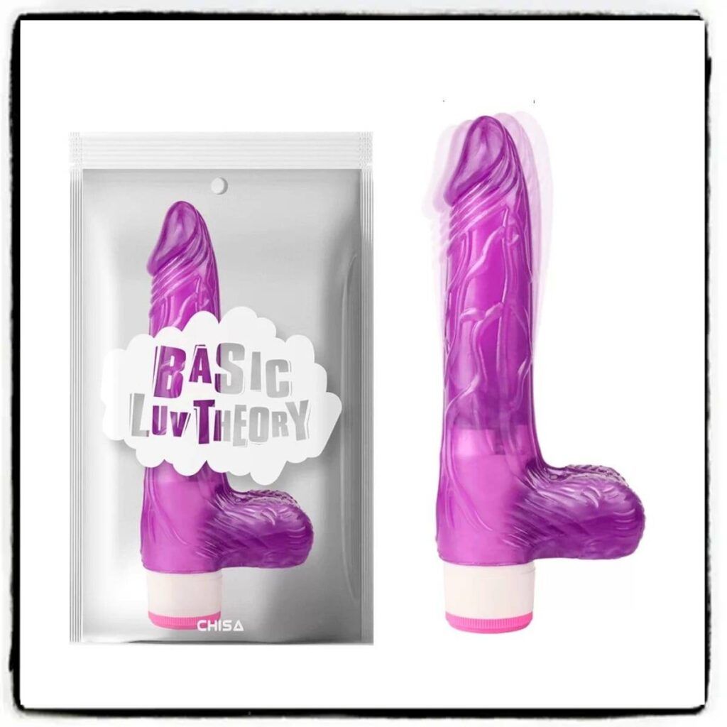 Vibrador Basic LUV THEORY Púrpura – 19.5 cm de Placer Erótico