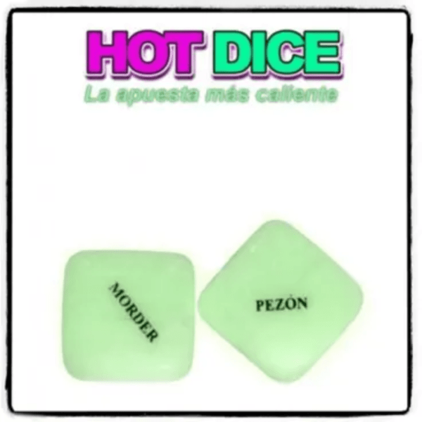 Dados eróticos Hot Dice fluorescentes