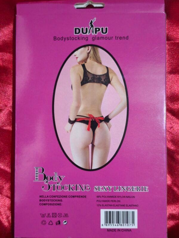 Body Negro 80107 – Lencería Sexy de Talla Única con Estilo y Comodidad - Imagen 2