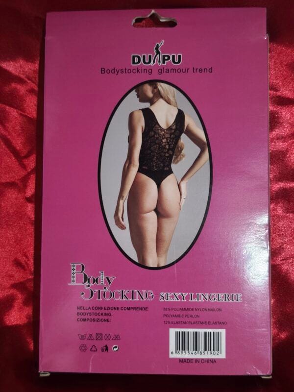 Body Negro 85190 – Lencería Clásica y Elegante en Talla Única - Imagen 2