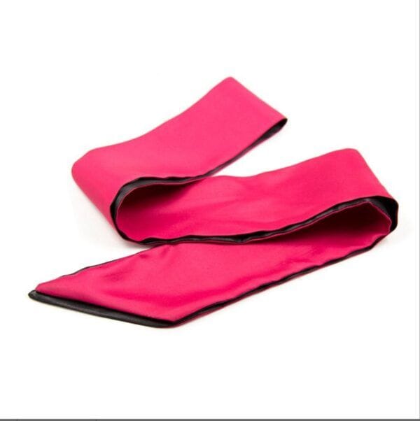 Cinta Segadora Deluxe Satín Fucsia/Negro | Accesorio Erótico y Elegante - Imagen 2
