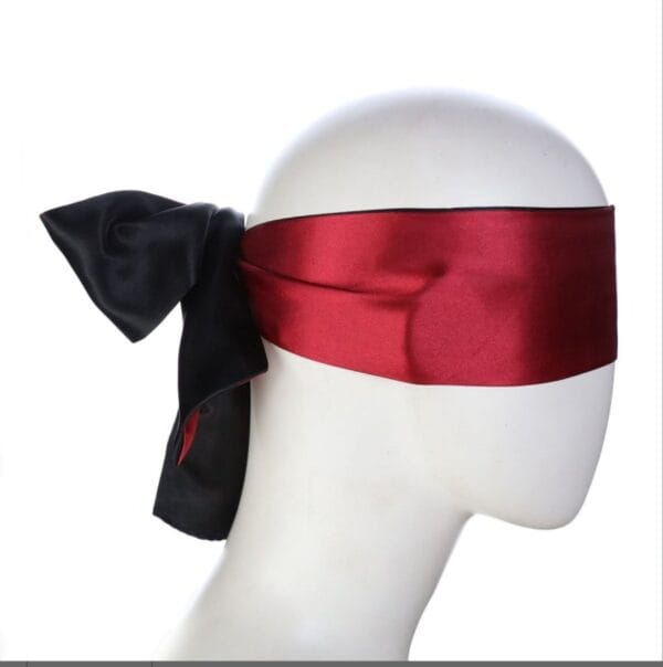 Cinta Segadora de Satín Fucsia y Negro – Accesorio sensual y elegante