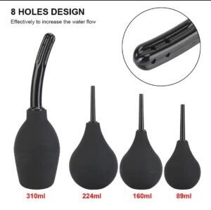 Bombillas negras de silicona con boquilla higiénica