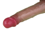 Consolador con forma de pene y textura realista – vista en ángulo