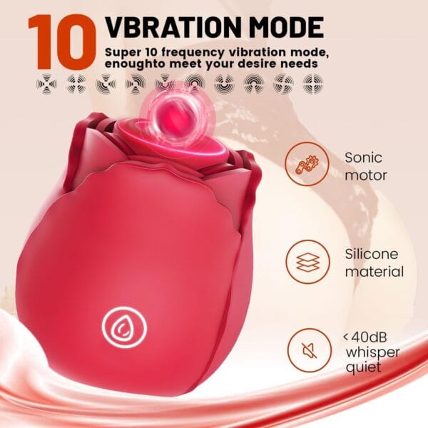 Vibrador con 10 modos de placer intensos