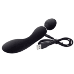 Vibrador doble con cable USB incluido para carga rápida