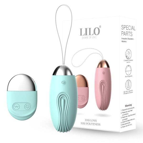 Huevo vibrador inalámbrico rosa con control remoto