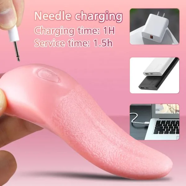 Vibrador en forma de lengua lamedora - vista 7