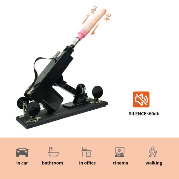 Máquina sexual automática con dildo vibrador en ángulo ajustable