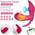 consolador vibrador 3 en 1 con bluetooth succión vibración chile