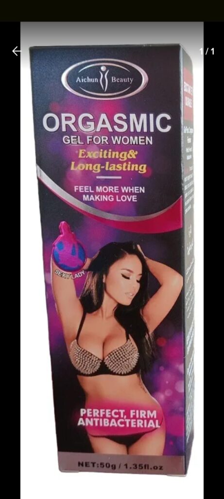 Lubricante retardante masculino Gel Orgasmo Femenino Orgasmic Passion 50g