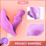 consolador vibrador con control remoto para pareja doble estimulación