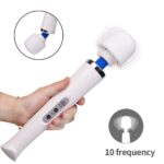 vibrador micrófono estimulador de clítoris wand recargable 10 modos