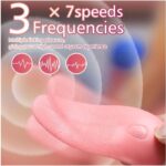 Vibrador lengua lamedora con calor rosa para estimulación del clítoris en Chile