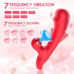 Vibrador punto G con succionador de clítoris y 10 modos