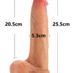 Dildo Realista de Silicona 25.5 cm con Ventosa