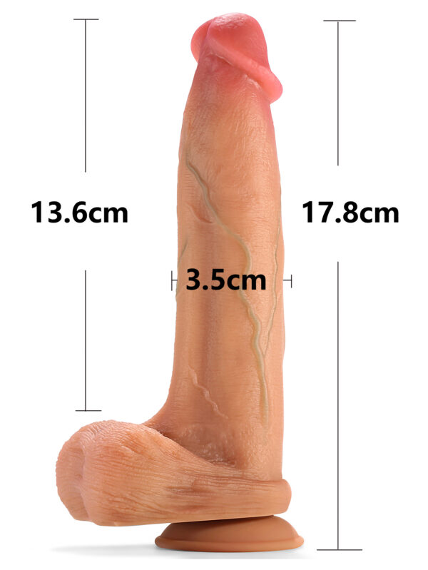 consolador realista a2-7 silicona doble dureza con ventosa en Chile