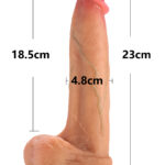 dildo realista 23 cm con ventosa de silicona médica A2-9