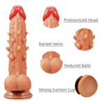 Dildo Realista de Silicona 22 cm con Ventosa – GL-H011 - Imagen 6