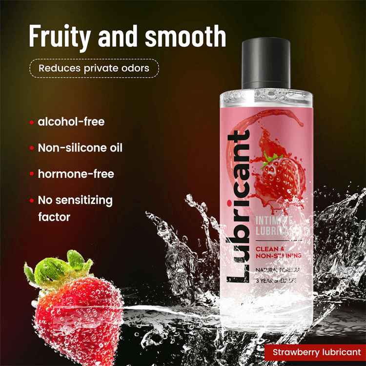 Lubricante Bed Game Frutilla 200 ml Base Agua Comestible 2 Beneficios del lubricante Bed Game frutilla 200 ml libre de alcohol y base agua