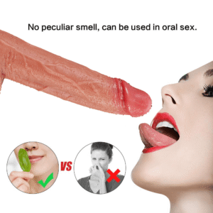 Dildo realista de silicona segura y libre de ftalatos