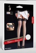 medias de red con encaje negro sexy mujer chile