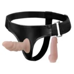 Arnés sexual BAILE ajustable con dos dildos intercambiables