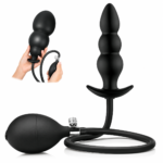 Plug Anal Inflable XL de Silicona con Bomba Manual Ajustable - Imagen 2